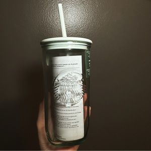 Starbucks Recycled Glass Cold Cup.
